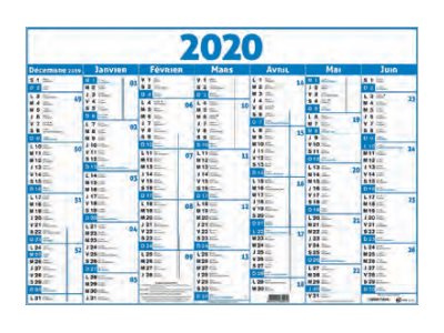 Calendrier des concours 1er semestre 2020