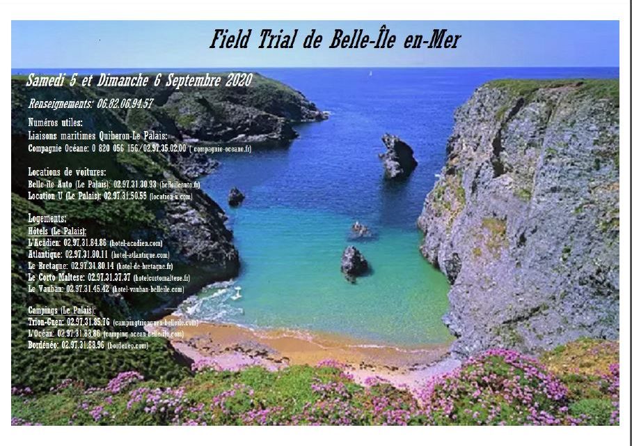 BELLE ILE EN MER 5 & 6 SEPTEMBRE 2020  GESCON EST OUVERT INFORMATIONS PRATIQUES