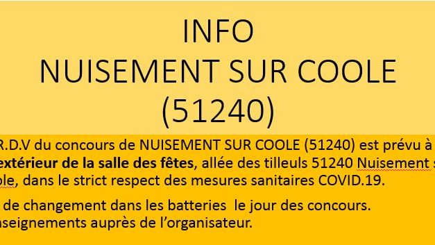 NUISEMENT SUR COOLE (51240) info