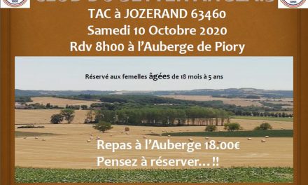 TAC JOZERAND (63) SAMEDI 10 OCTOBRE 2020