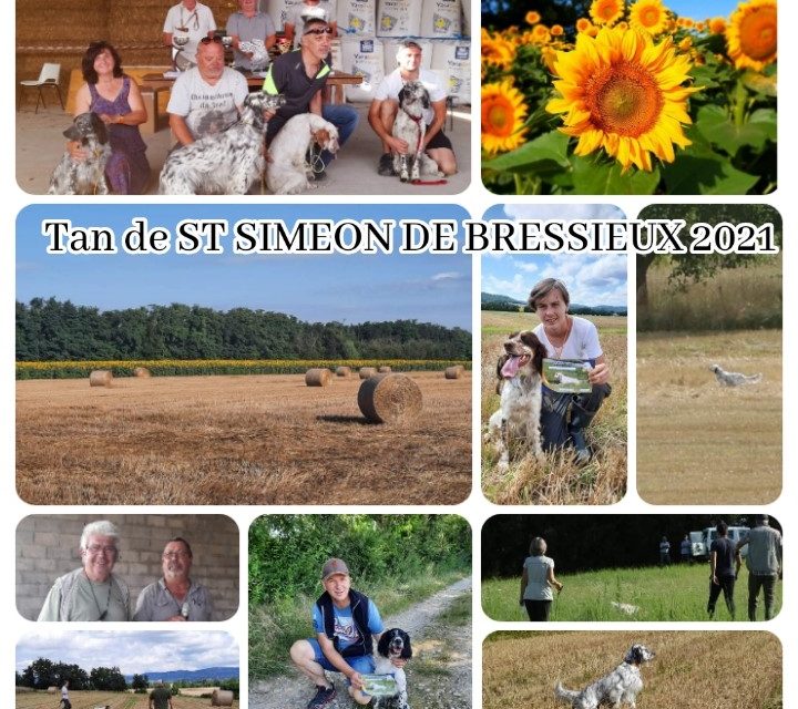 Résultats TAN SAINT SIMÉON DE BRESSIEU 2021