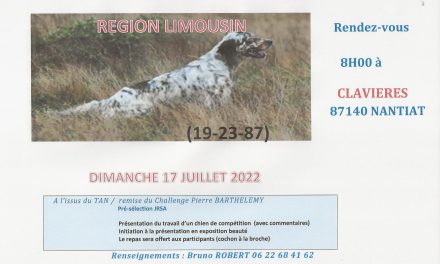 TAN (87) NANTIAT Dimanche 17 juillet 2022