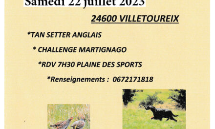 TAN Dordogne et challenge Martignago samedi 22/07/2023