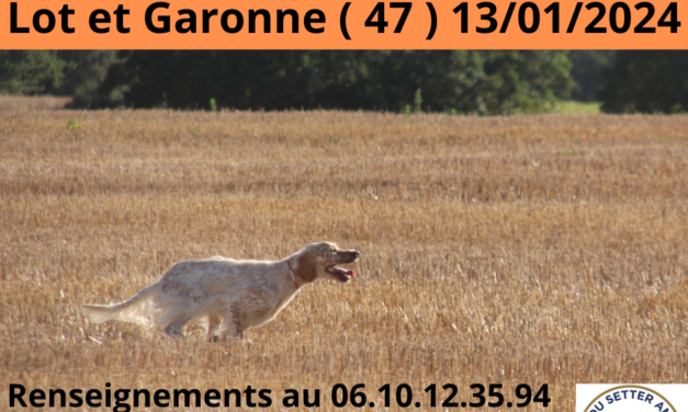 TAC et TAN d’hiver Lot-et-Garonne le 13/01/2024