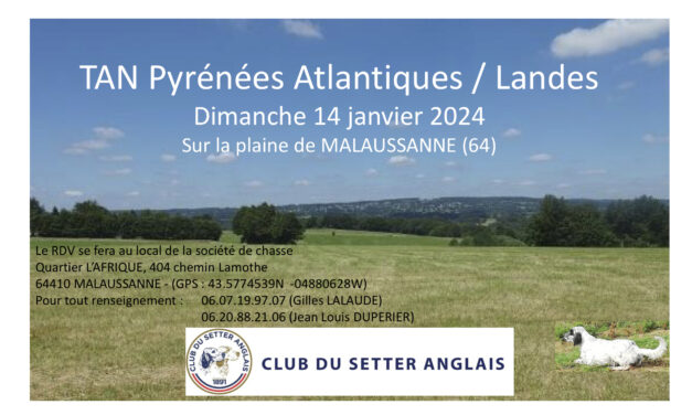 TAN Pyrénées-Atlantiques et Landes dimanche 14/01/2024