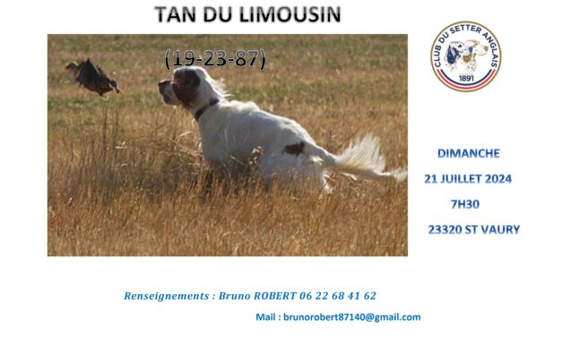 TAN de Saint-Vaury (23) dimanche 21/07/2024