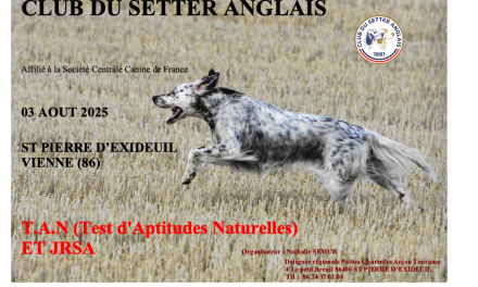 TAN de la Vienne et JRSA Poitou-Charentes – Anjou – Touraine le 03/08/2025