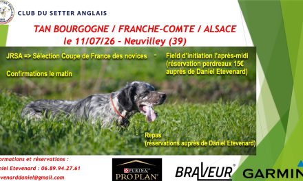 Neuvilley (39) : TAN et field d&rsquo;initiation samedi 11 juillet 2026