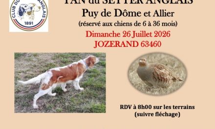 Jozerand (63) : TAN dimanche 26 juillet 2026